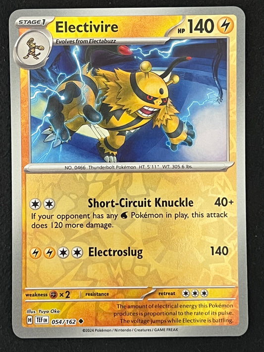 054/162 Electivire - Pokémon Temporal Forces Uncommon Reverse