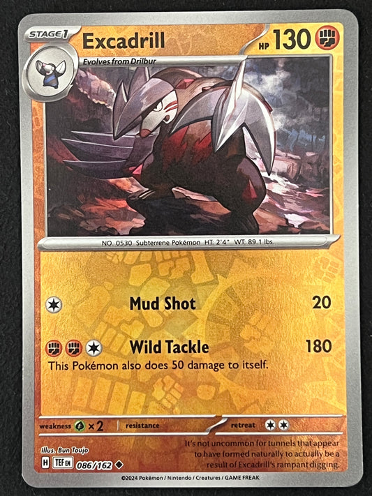 086/162 Excadrill - Pokémon Temporal Forces Uncommon Reverse