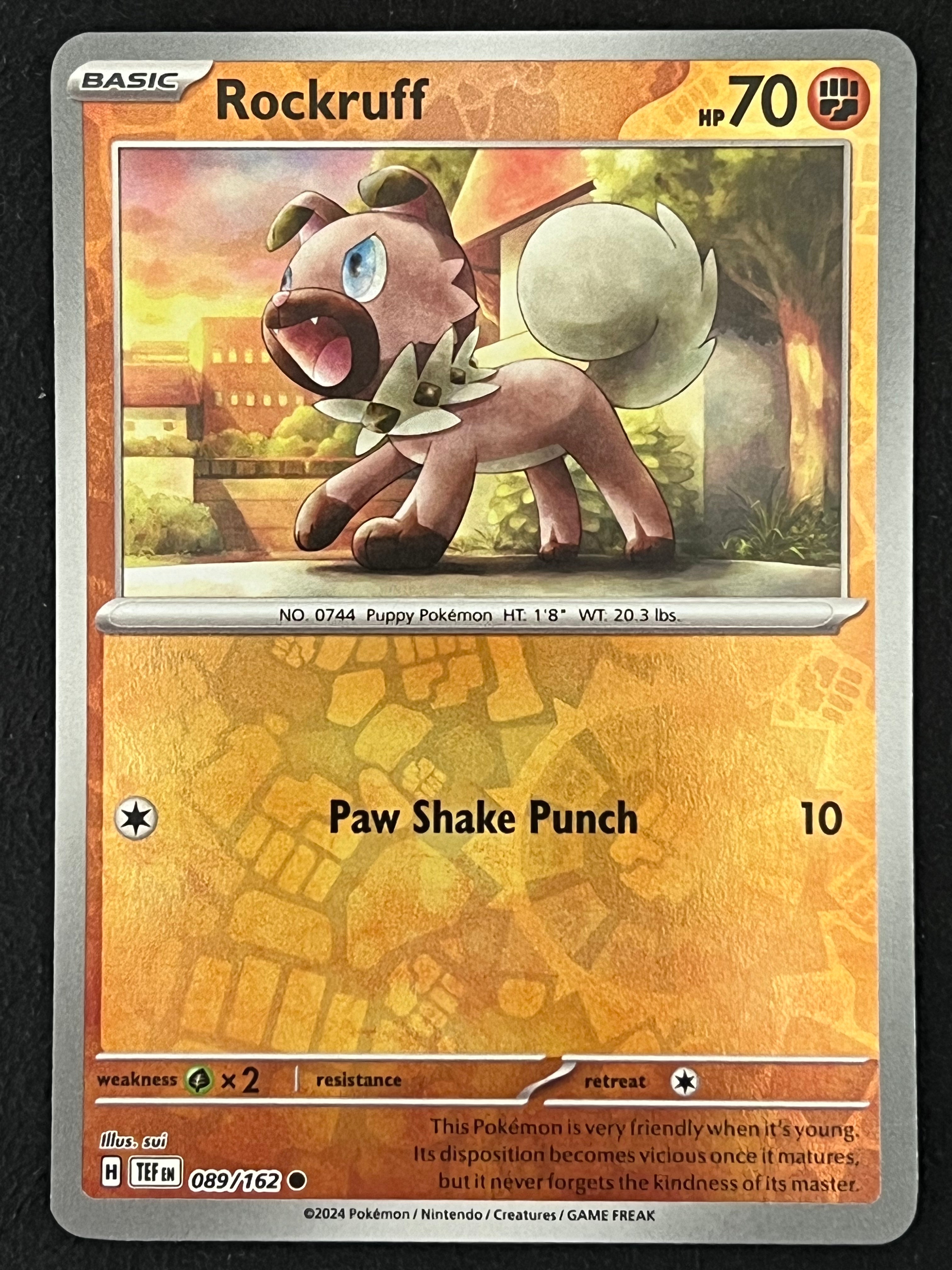 089/162 Rockruff - Pokémon Temporal Forces Common Reverse – Jarvvos