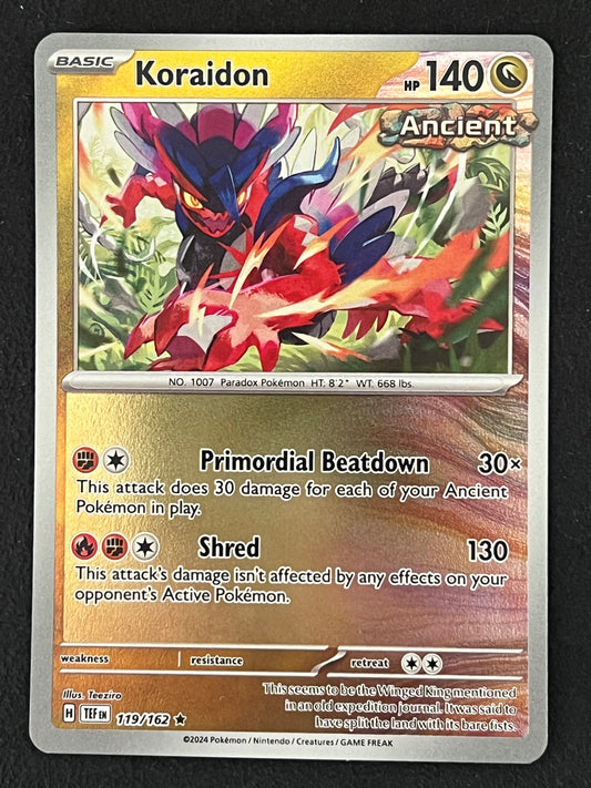 119/162 Koraidon - Pokémon Temporal Forces Rare Reverse