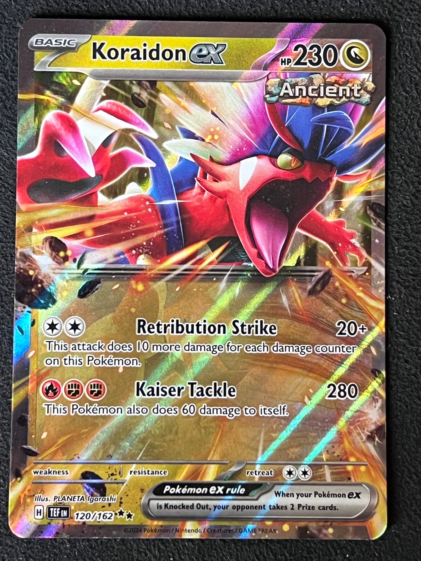 120/162 Koraidon Ex - Pokémon Temporal Forces Double Rare