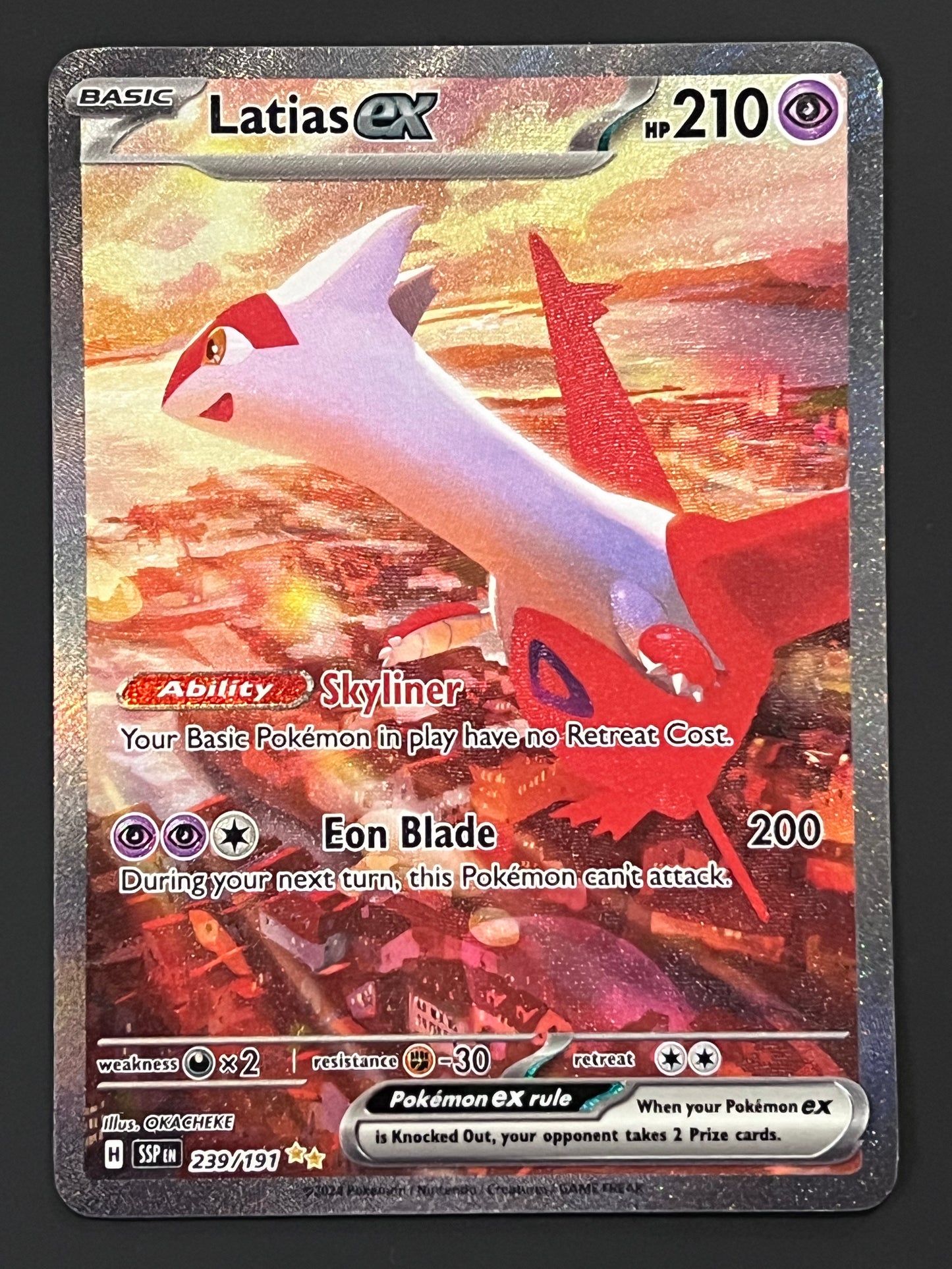 239/191 Latias Ex - Pokémon Surging Sparks Special Illustration Rare