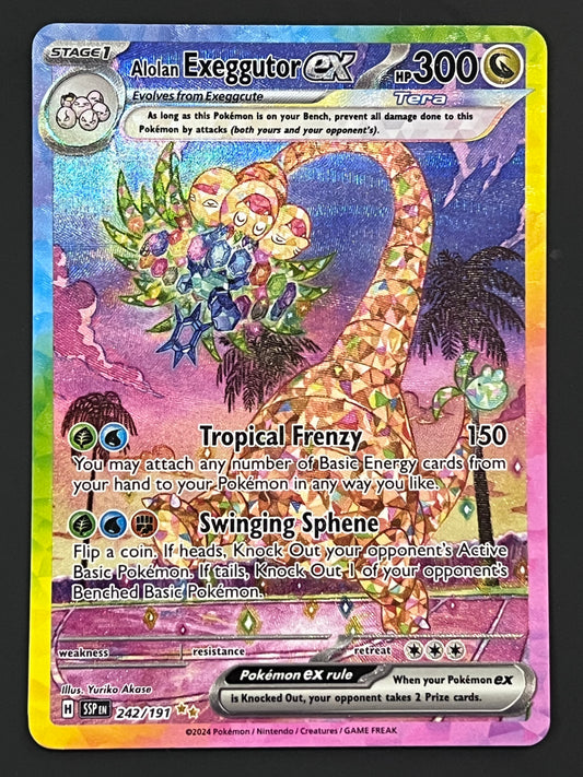 242/191 Alolan Exeggutor Ex - Pokémon Surging Sparks Special Illustration Rare