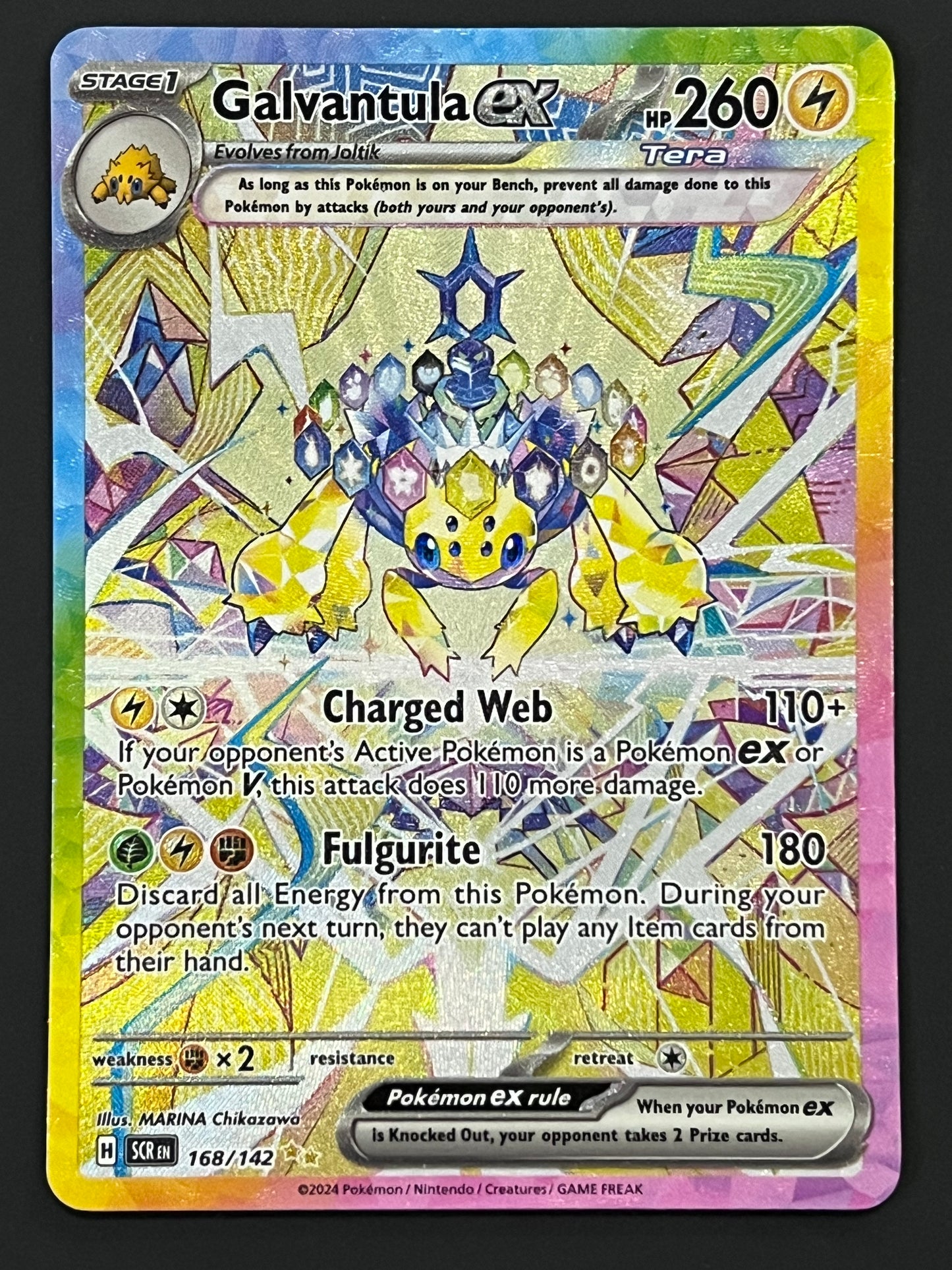 168/142 Galvantula Ex - Pokémon Stellar Crown Special Illustration