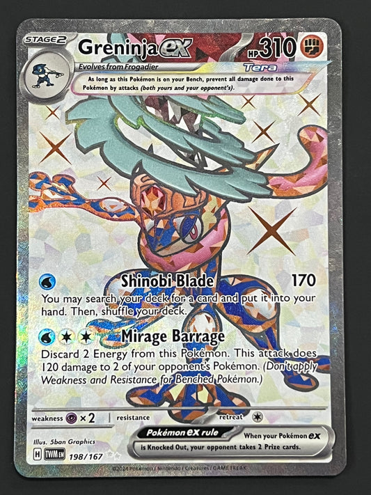 198/167 Greninja Ex - Pokémon Twilight Masquerade Ultra Rare