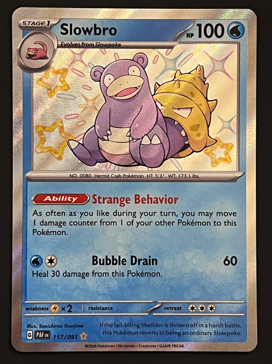 117/091 Slowbro - Pokémon Paldean Fates Shiny Rare