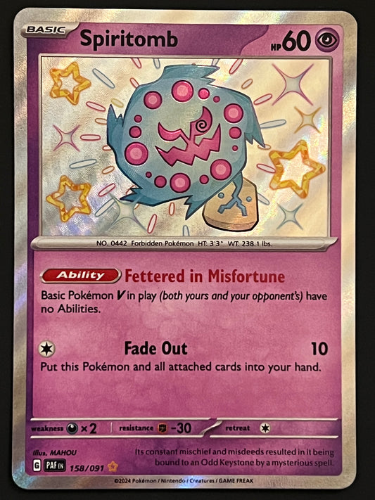 158/091 Spiritomb - Pokémon Paldean Fates Shiny Rare