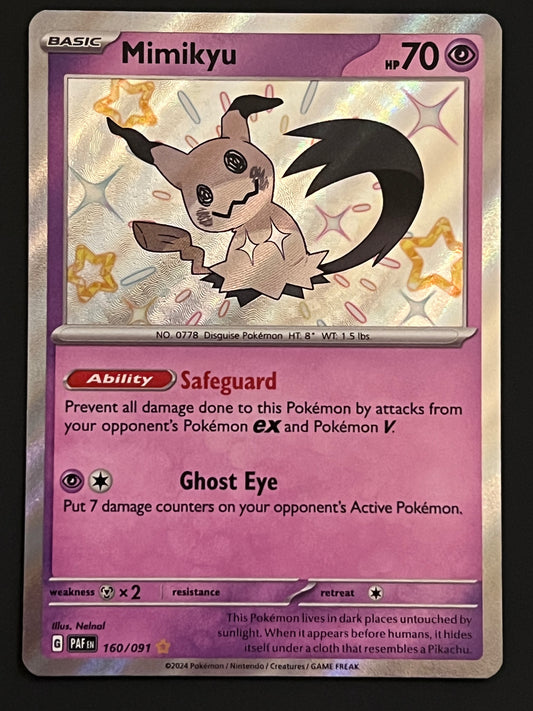 160/091 Mimikyu - Pokémon Paldean Fates Shiny Rare