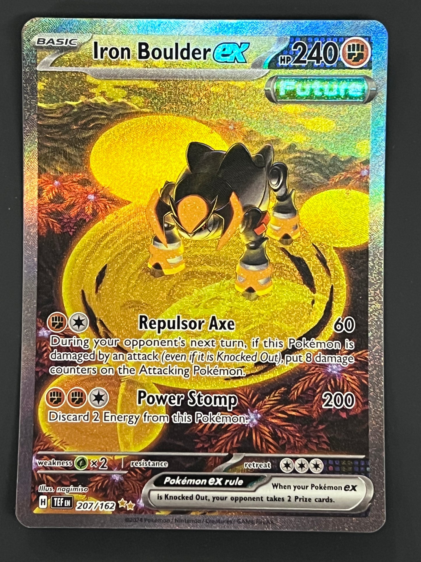 207/162 Iron Boulder Ex - Pokémon Temporal Forces Special Illustration Rare