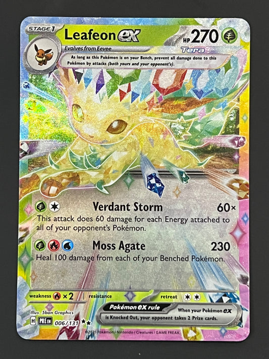 006/131 Leafeon Ex - Pokémon Prismatic Evolutions Double Rare