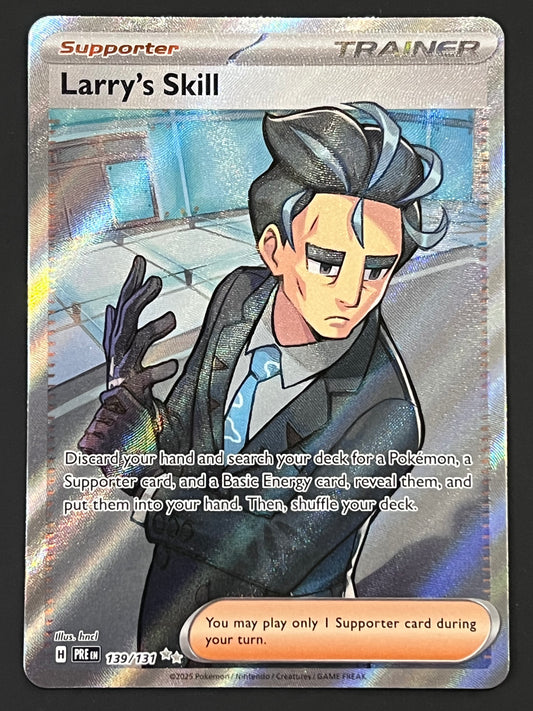 139/131 Larry’s Skill - Pokémon Prismatic Evolutions Ultra Rare