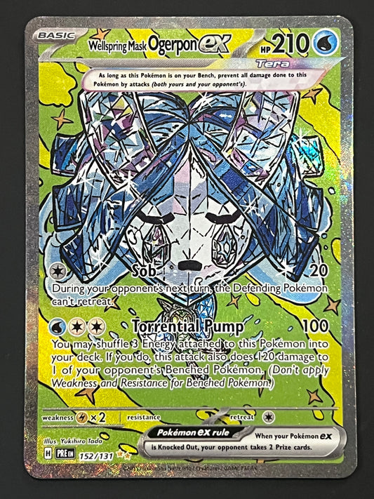 152/131 Wellspring Mask Ogerpon Ex - Pokémon Prismatic Evolutions Special Illustration Rare