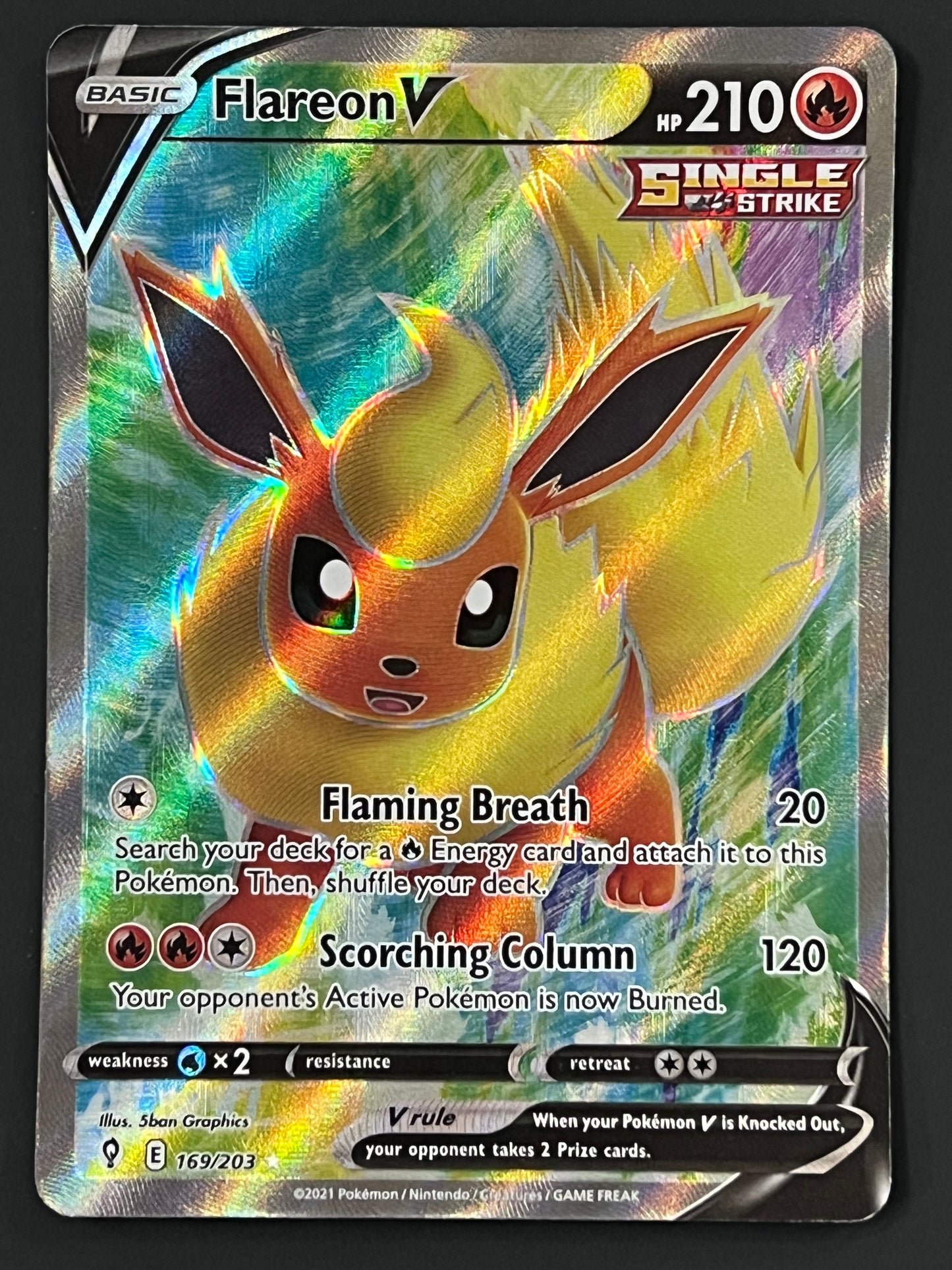 169/203 Flareon V - Evolving Skies Full Art