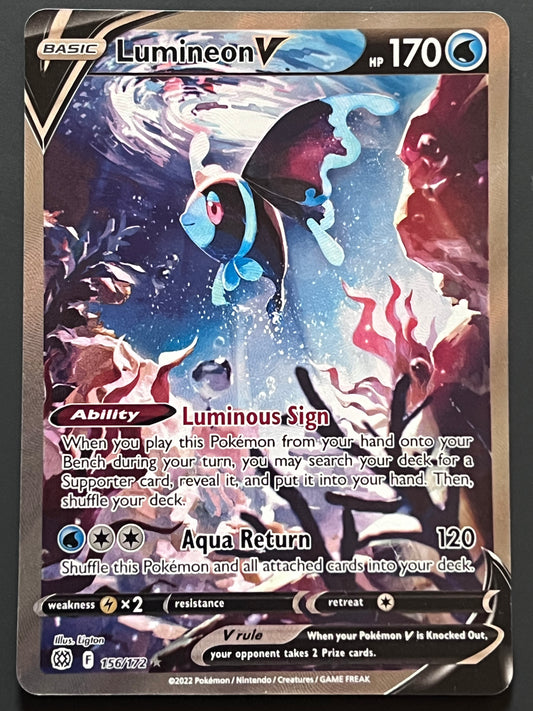 Lumineon V - 156/172 Brilliant Stars Rare Alternate Art Holo V