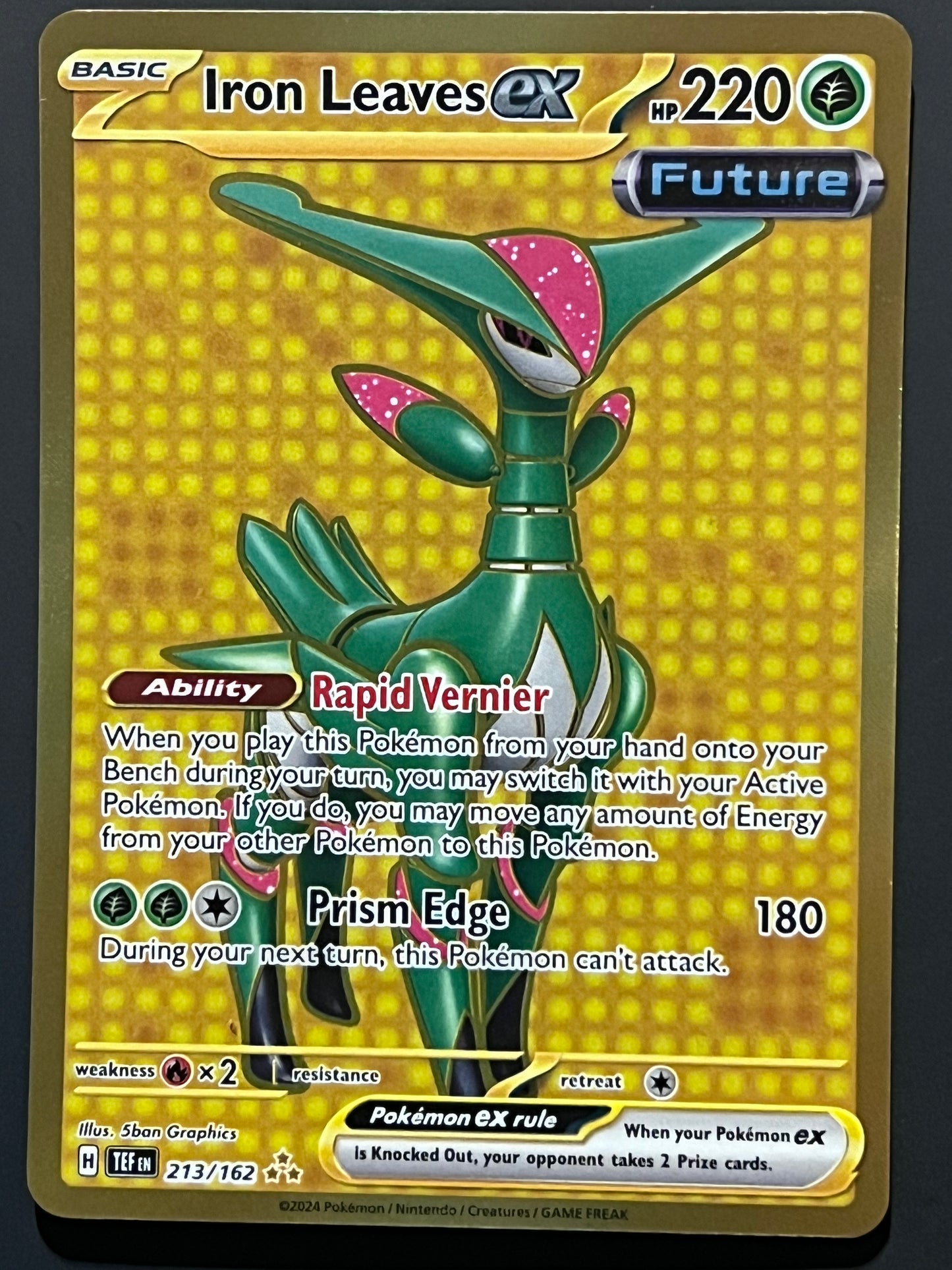 213/162 Iron Leaves Ex - Pokémon Temporal Forces Hyper Rare