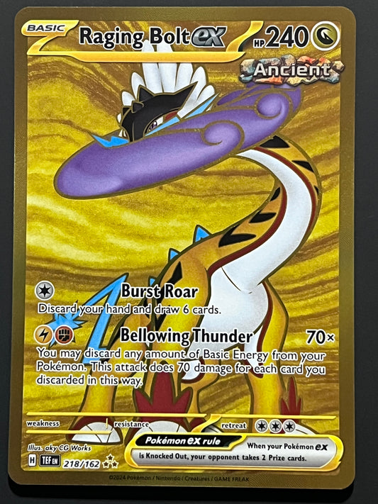 218/162 Raging Bolt Ex - Pokémon Temporal Forces Hyper Rare