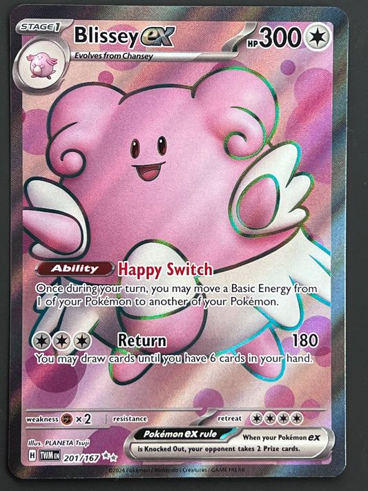 201/167 Blissey Ex - Pokémon Twilight Masquerade Ultra Rare