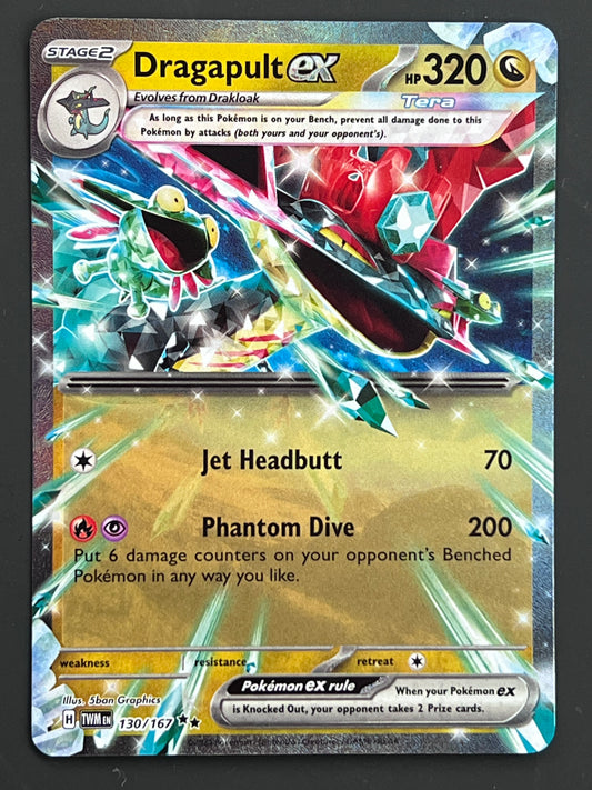 130/167 Dragapult Ex - Pokémon Twilight Masquerade Double Rare