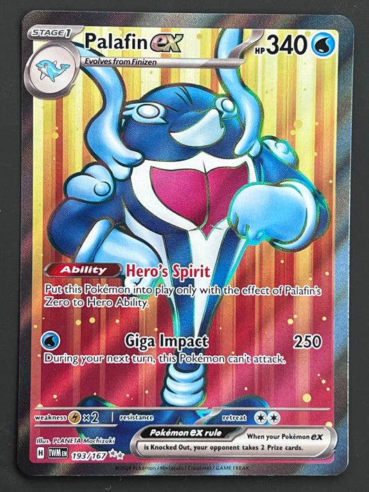 193/167 Palafin Ex - Pokémon Twilight Masquerade Ultra Rare