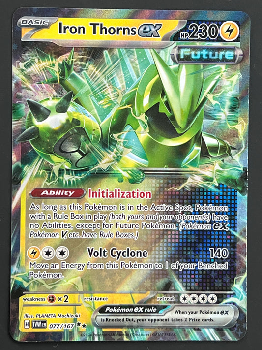 077/167 Iron Thorns Ex - Pokémon Twilight Masquerade Double Rare