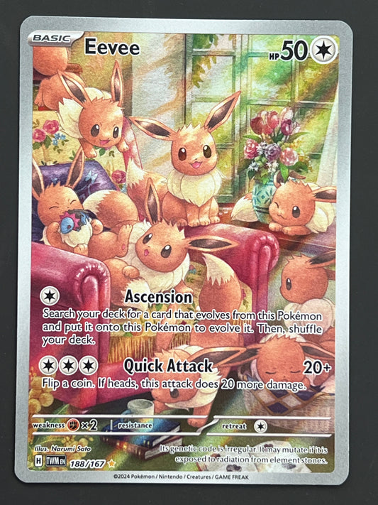 188/167 Eevee - Pokémon Twilight Masquerade Illustration Rare