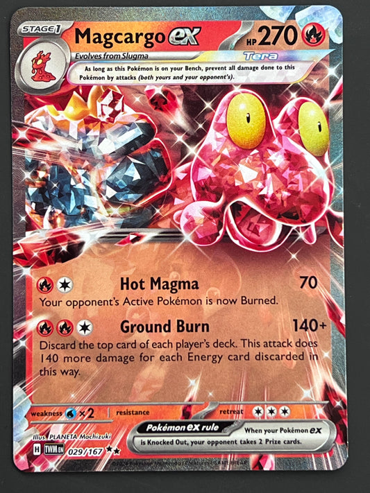 029/167 Magcargo Ex - Pokémon Twilight Masquerade Double Rare