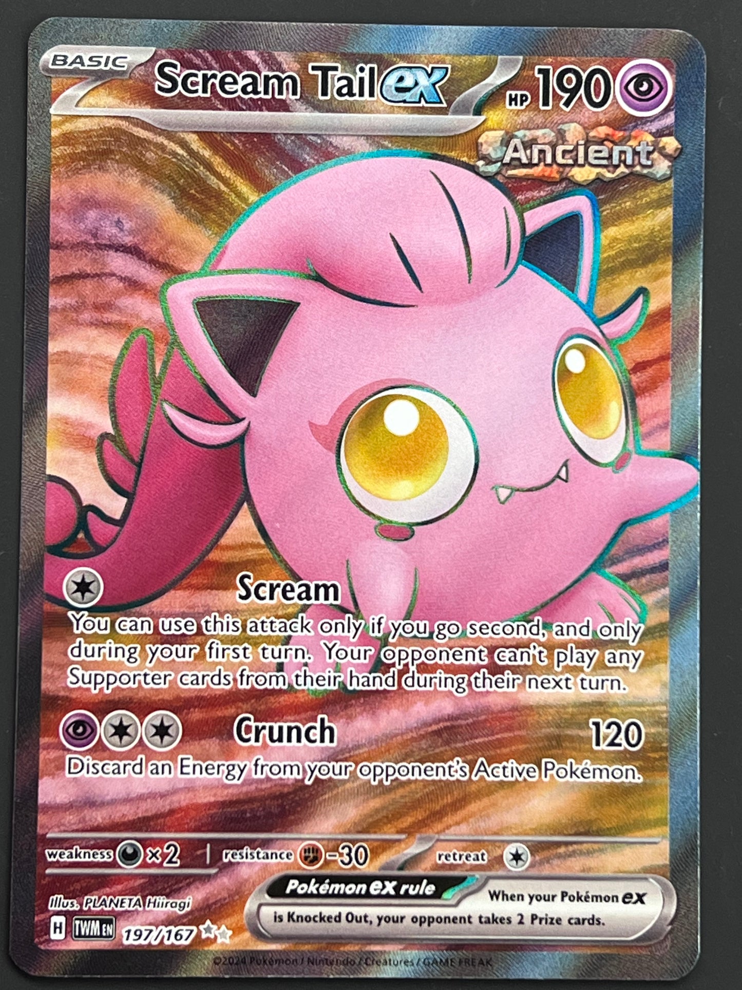 197/167 Scream Tail Ex - Pokémon Twilight Masquerade Ultra Rare