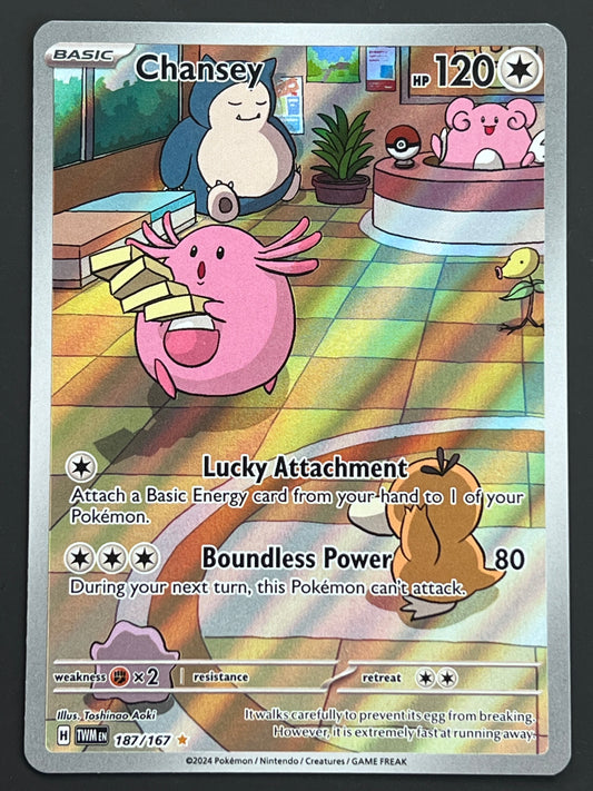 187/167 Chansey - Pokémon Twilight Masquerade Illustration Rare