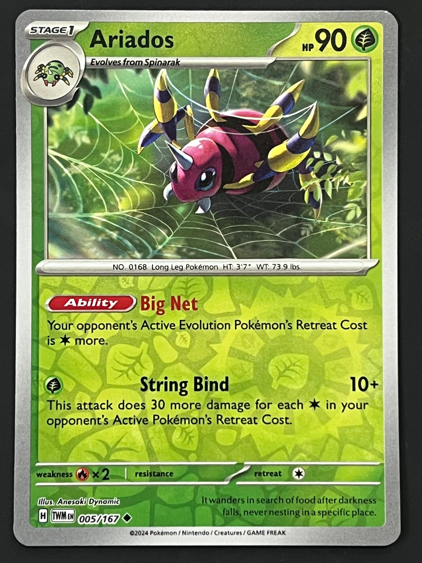 005/167 Ariados - Pokémon Twilight Masquerade Uncommon Reverse