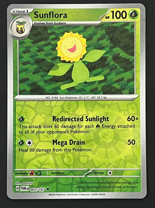 007/167 Sunflora - Pokémon Twilight Masquerade Uncommon Reverse