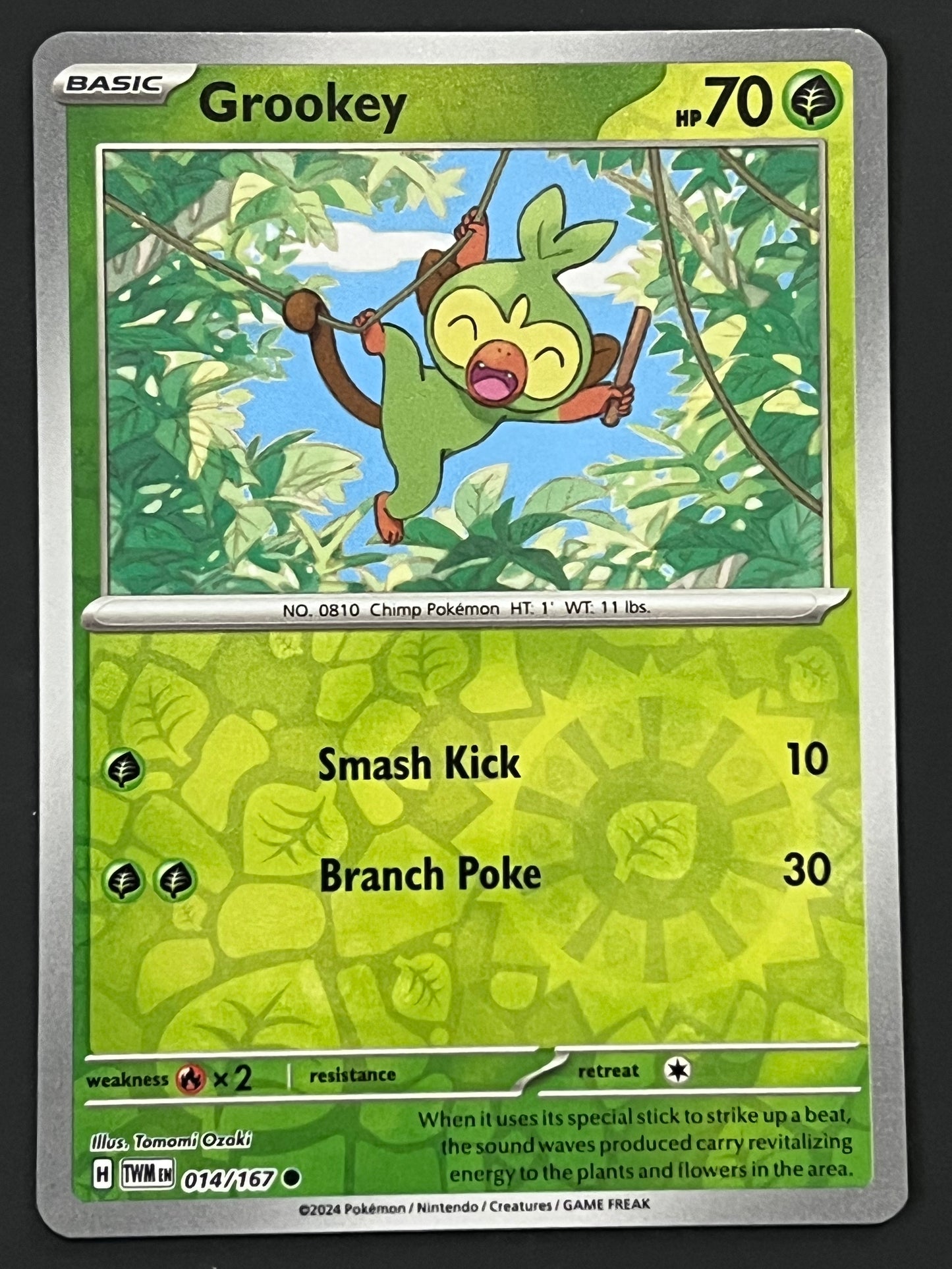 014/167 Grookey - Pokémon Twilight Masquerade Common Reverse