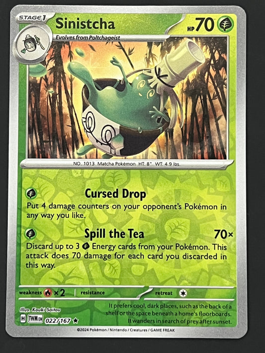 022/167 Sinistcha - Pokémon Twilight Masquerade Rare Reverse