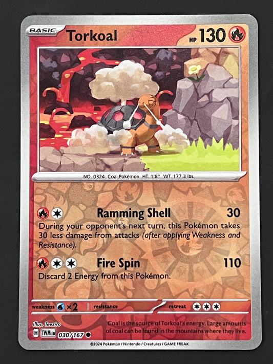 030/167 Torkoal - Pokémon Twilight Masquerade Common Reverse