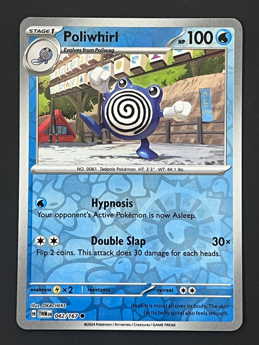 042/167 Poliwhirl - Pokémon Twilight Masquerade Common Reverse