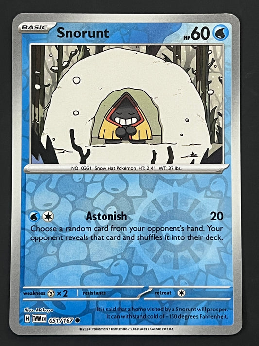 051/167 Snorunt - Pokémon Twilight Masquerade Common Reverse