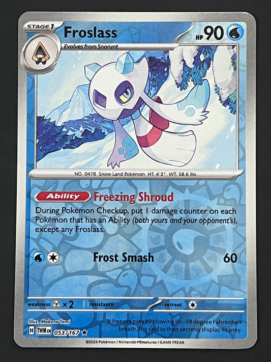 053/167 Froslass - Pokémon Twilight Masquerade Rare Reverse