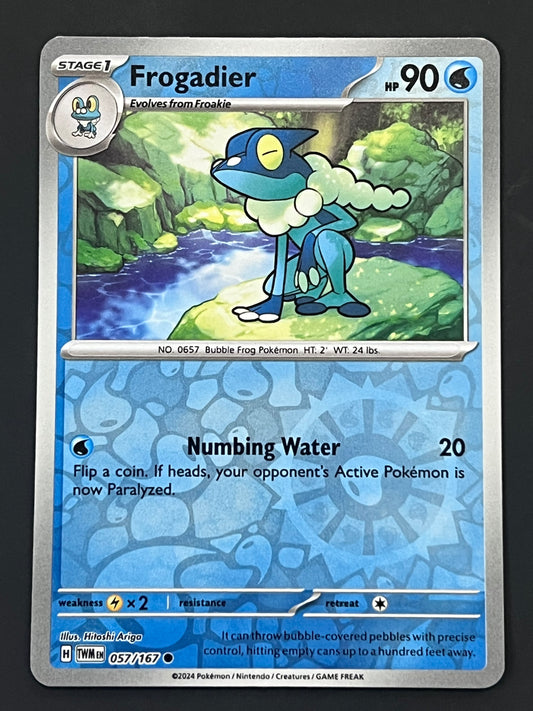 057/167 Frogadier - Pokémon Twilight Masquerade Common Reverse