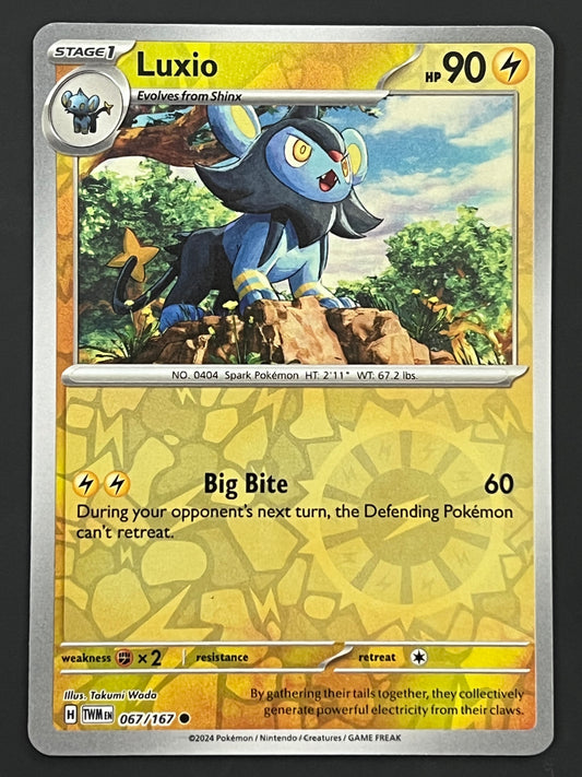 067/167 Luxio - Pokémon Twilight Masquerade Common Reverse