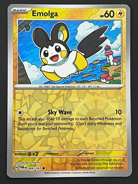 069/167 Emolga - Pokémon Twilight Masquerade Common Reverse