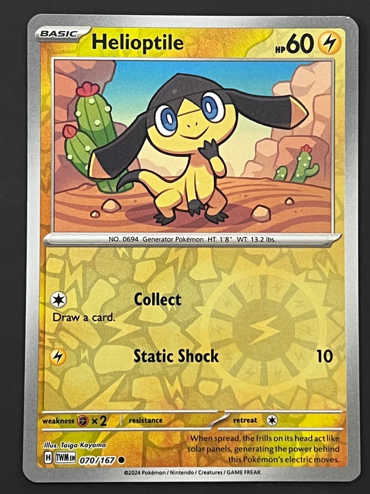 070/167 Helioptile - Pokémon Twilight Masquerade Common Reverse