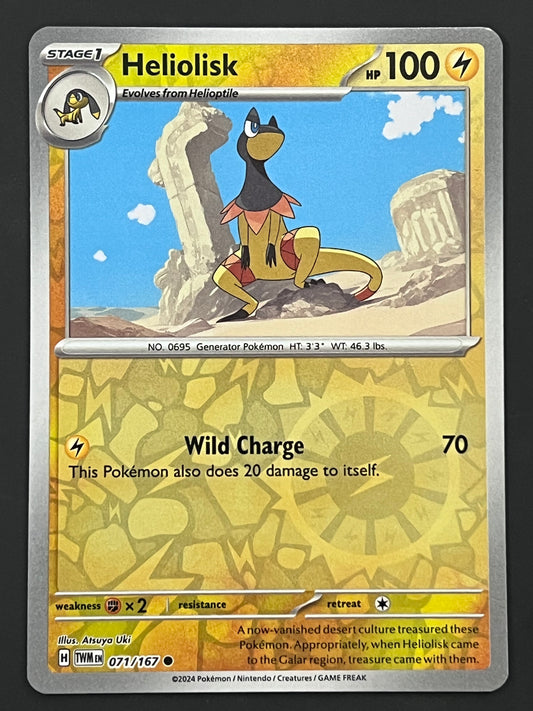 071/167 Heliolisk - Pokémon Twilight Masquerade Common Reverse