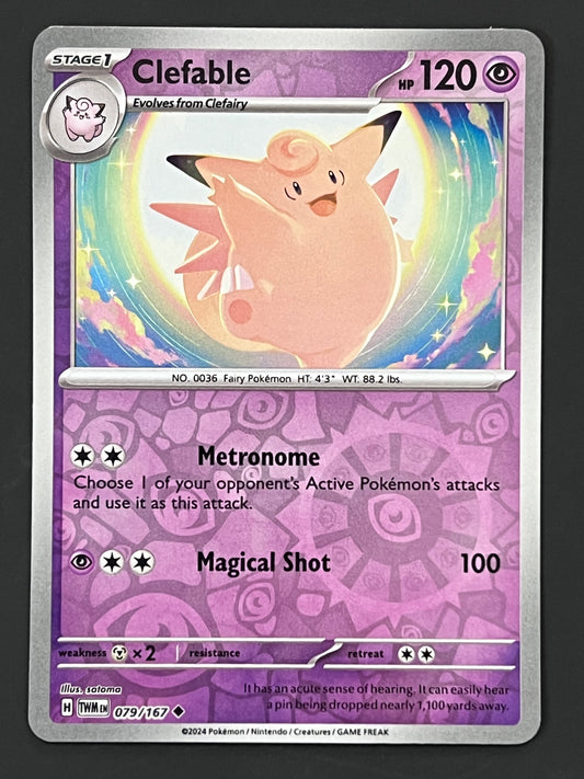 079/167 Clefable - Pokémon Twilight Masquerade Uncommon Reverse