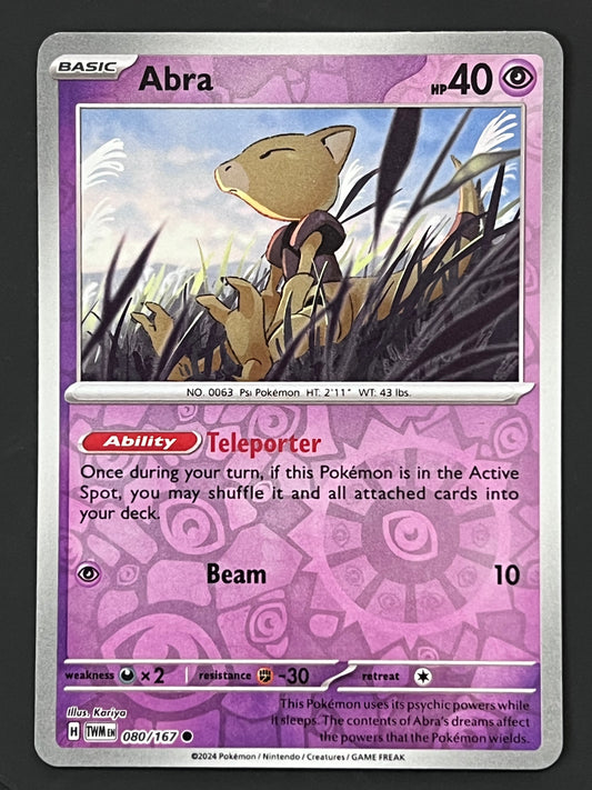 080/167 Abra - Pokémon Twilight Masquerade Common Reverse