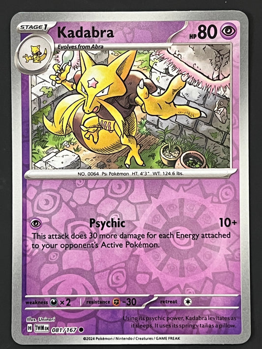 081/167 Kadabra - Pokémon Twilight Masquerade Common Reverse