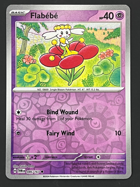 086/167 Flabebe - Pokémon Twilight Masquerade Common Reverse