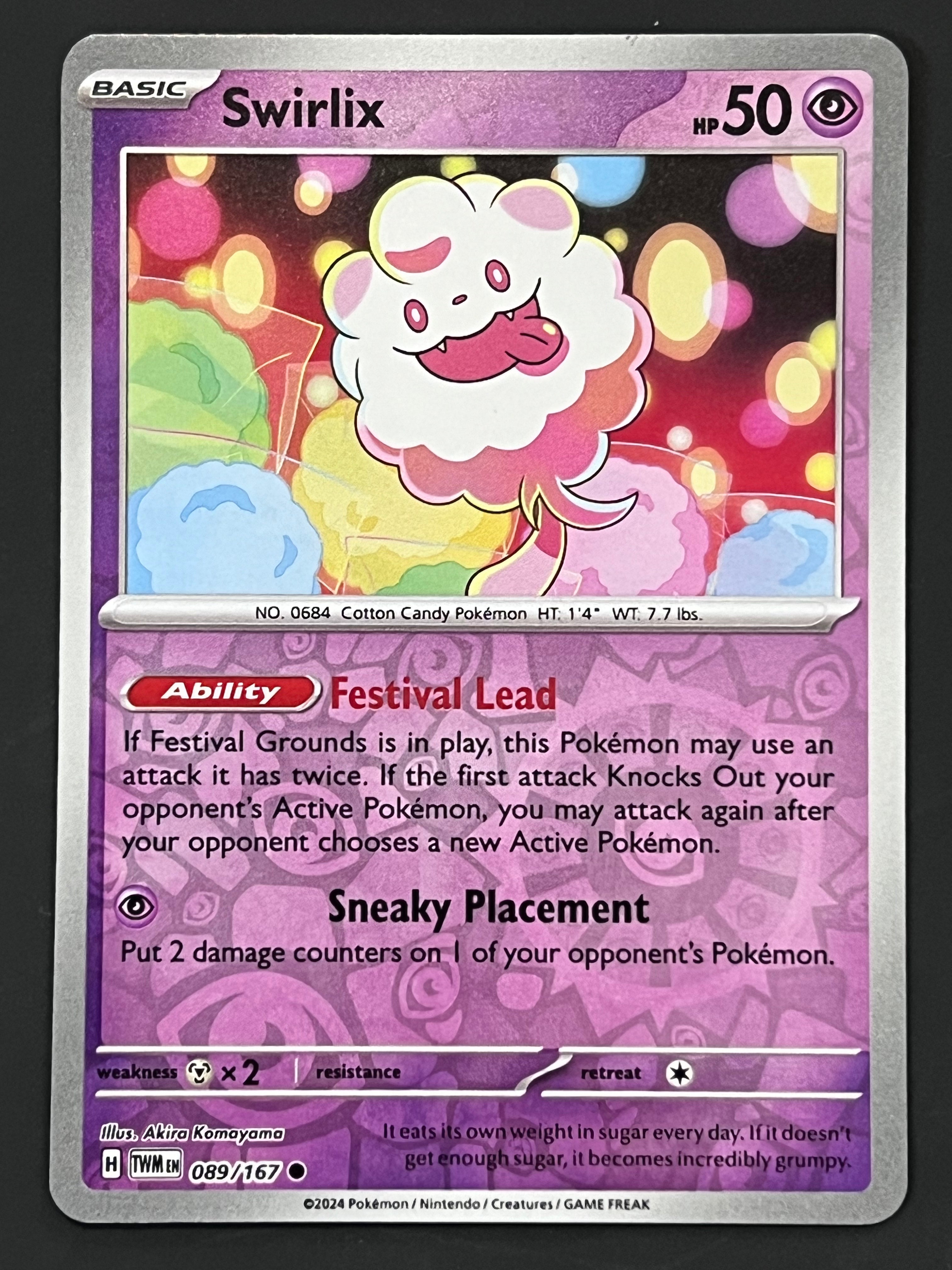 089/167 Swirlix - Pokémon Twilight Masquerade Common Reverse – Jarvvos