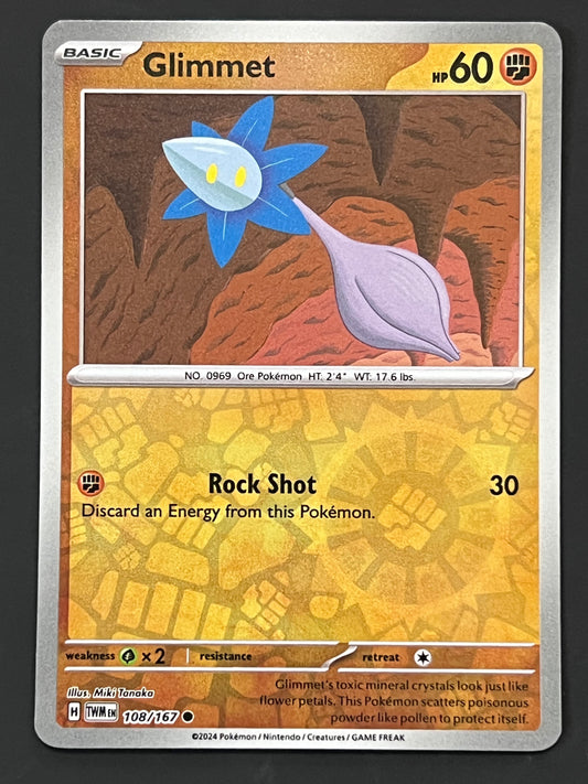 108/167 Glimmet - Pokémon Twilight Masquerade Common Reverse