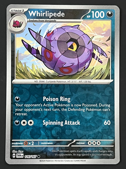 116/167 Whirlipede - Pokémon Twilight Masquerade Common Reverse