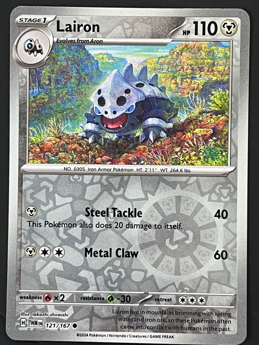 121/167 Lairon - Pokémon Twilight Masquerade Common Reverse