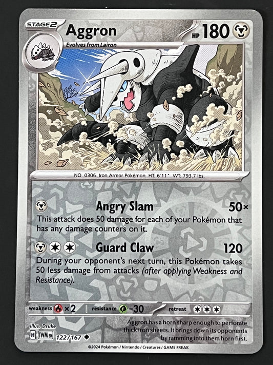 122/167 Aggron - Pokémon Twilight Masquerade Uncommon Reverse